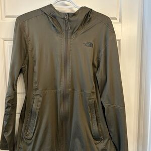 The North Face Olive Hooded Zip Jacket